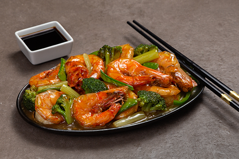 Camarones grandes estilo Tie Pan