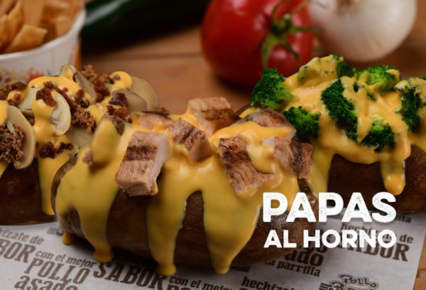 Pollo Brujo - Papas al horno