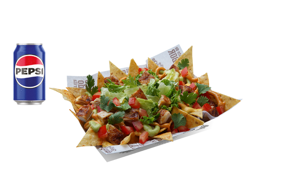 Pollo Nacho con Gaseosa