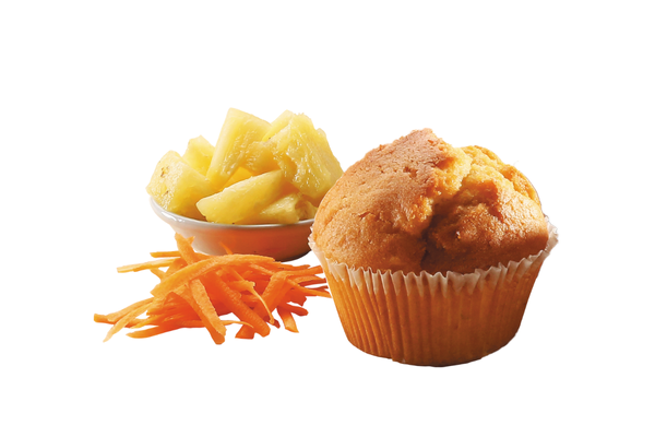 Bruffin de piña y zanahoria